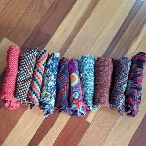 Lot Of 10 Pair Gently Used/New Lularoe Leggings One Size